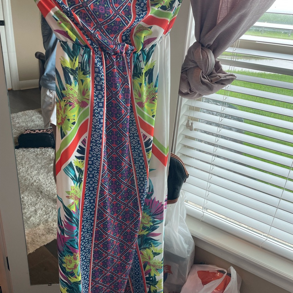 Strapless maxi dress